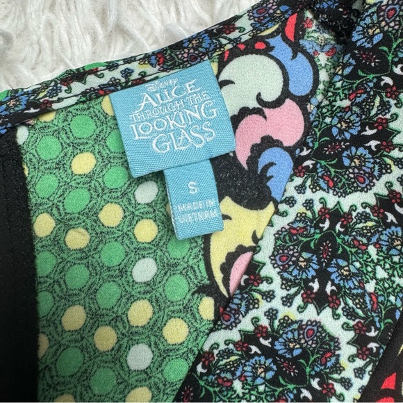 Alice Through the Looking Glass Mini Dress | Alice in Wonderland | Multicolor - Picture 7 of 12